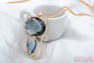 春芳新款MY-00105貓貓水晶項(xiàng)鏈 可愛靈動，點(diǎn)亮日常穿搭